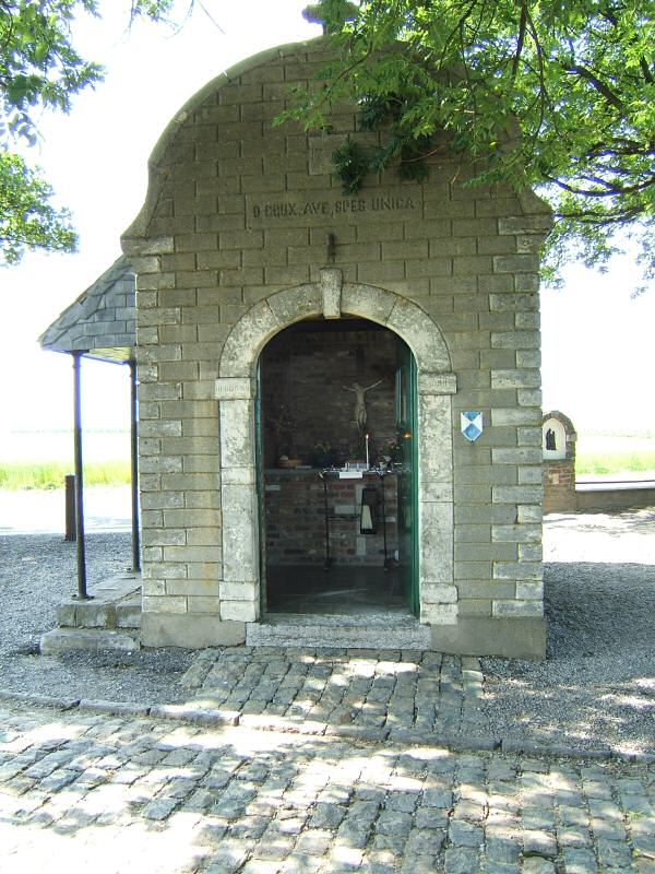 Small chapel marking the position of the Austrian commander, The Prince of Saxe-Coburg.