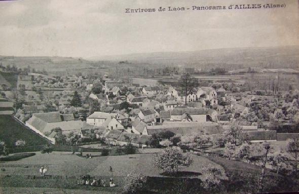 The Village of Ailles. Photograph taken before the First World War.