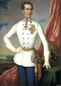 The young Emperor Franz Josef