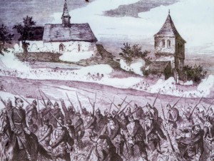 The fighting around Wenzelsberg church.