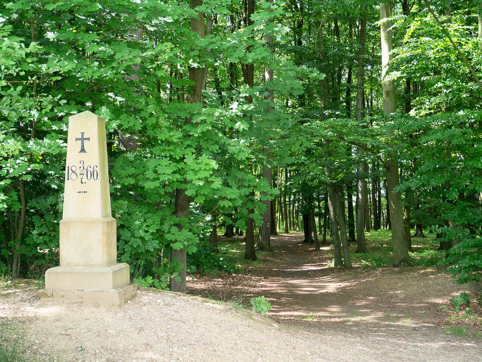 One of the many monuments to the fallen in the Sweipwald.